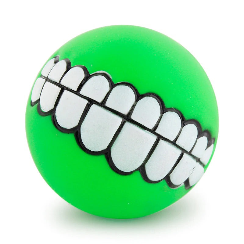 Squeaky Rubber Teeth Pet Toy